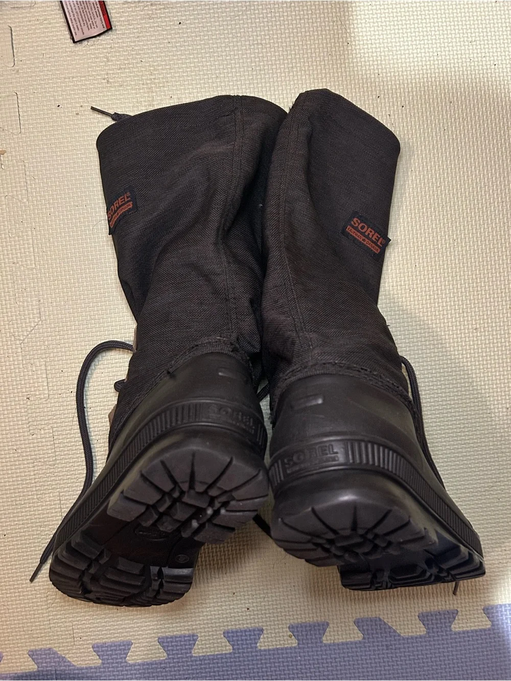 Vintage Women’s Black Sorel Kaufman Canada Lace-Up Winter Boots Size 8
